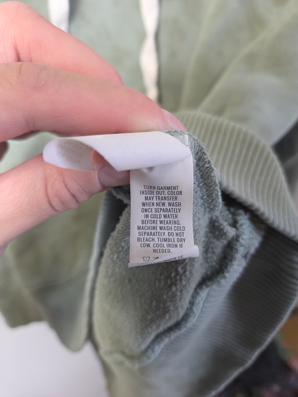 Aerie Women’s Sage Green Tie Dye Pullover Hoodie Sweatshirt Size XS - Picture 7 of 12